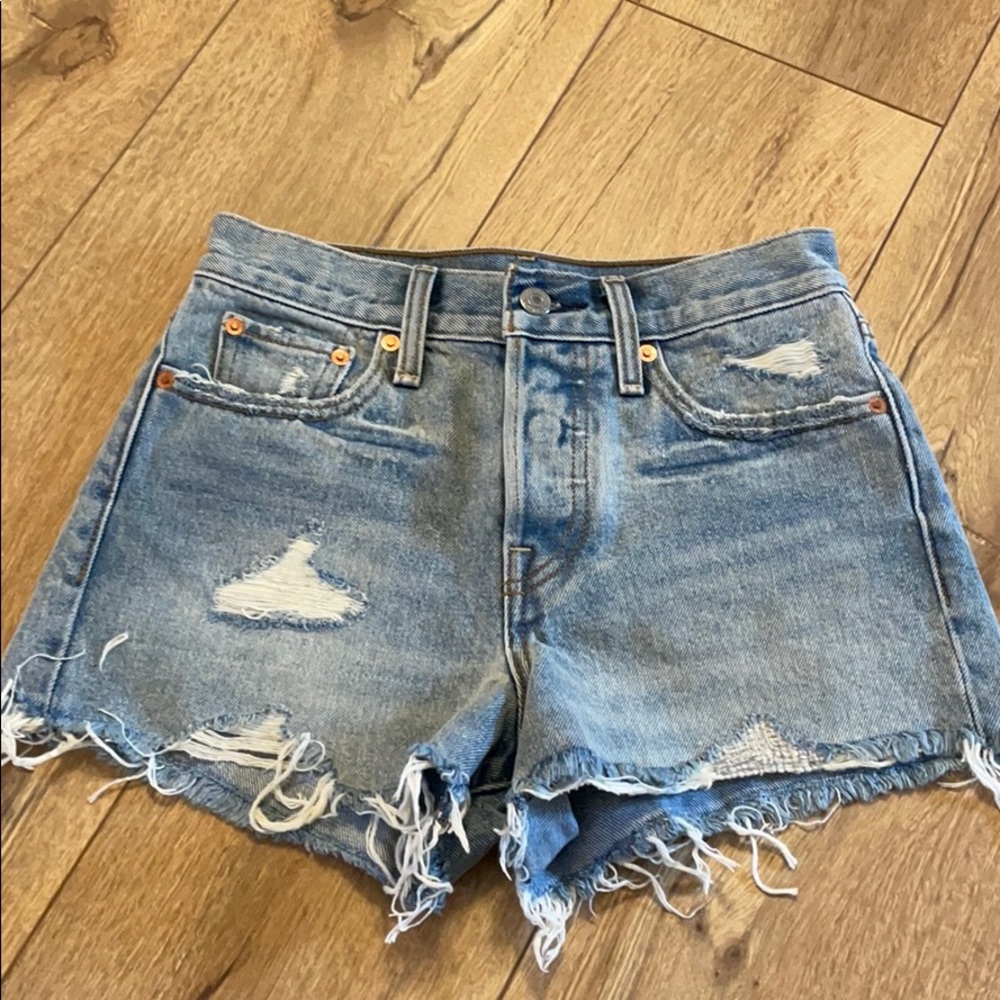 Levi’s High Rise Denim Shorts